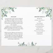 Modèle du programme funéraire de la feuille verte (Dos)