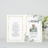 Modèle du programme funéraire de la feuille verte (Debout devant)