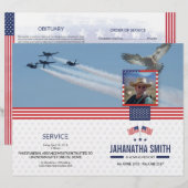 Modèle du programme funéraire de l'Armée militaire (Devant / Derrière)