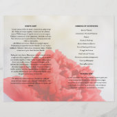 Modèle du programme funéraire de l'oeillet rouge (Dos)