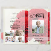 Modèle du programme funéraire de l'oeillet rouge (Devant / Derrière)