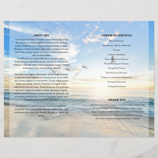 Modèle du Programme funéraire de plage d'or (Dos)