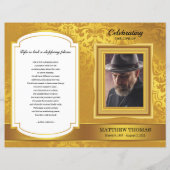 Modèle du Programme funéraire d'or (Devant)