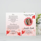 Modèle du programme funéraire floral (Debout devant)