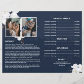 Modèle du programme funéraire floral (Dos)