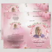 Modèle du programme funéraire floral (Devant / Derrière)