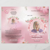 Modèle du programme funéraire floral (Devant)