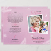 Modèle du programme funéraire floral (Devant / Derrière)