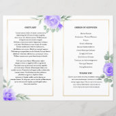 Modèle du programme funéraire floral (Dos)