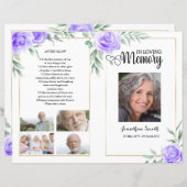 Modèle du programme funéraire floral (Devant / Derrière)