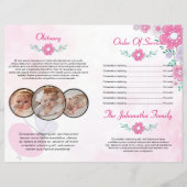 Modèle du programme funéraire floral (Dos)