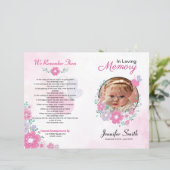 Modèle du programme funéraire floral (Debout devant)