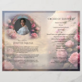 Modèle du programme funéraire floral (Dos)