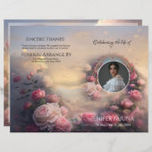 Modèle du programme funéraire floral (Devant / Derrière)