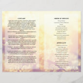 Modèle du programme funéraire floral (Dos)