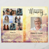 Modèle du programme funéraire floral (Devant)