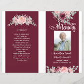 modèle du programme funéraire floral (Devant)