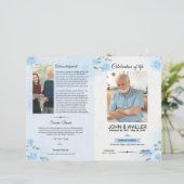 Modèle du programme funéraire floral (Debout devant)