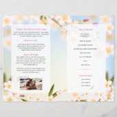 Modèle du programme funéraire floral (Dos)