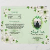 Modèle du programme funéraire floral (Devant / Derrière)