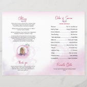 Modèle du programme funéraire floral (Dos)