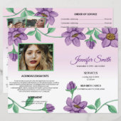 Modèle du programme funéraire floral (Devant / Derrière)