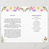 Modèle du programme funéraire floral (Dos)