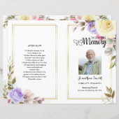 Modèle du programme funéraire floral (Devant / Derrière)