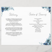 Modèle du programme funéraire floral (Dos)