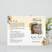 Modèle du programme funéraire floral (Debout devant)