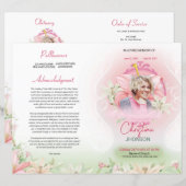 Modèle du programme funéraire floral (Devant / Derrière)