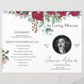 Modèle du programme funéraire floral (Devant)