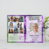 Modèle du programme funéraire floral pourpre (Debout devant)