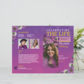 Modèle du programme funéraire floral pourpre (Debout devant)