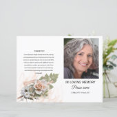 modèle du programme funéraire floral rose (Debout devant)