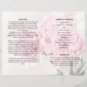 modèle du programme funéraire floral rose (Dos)