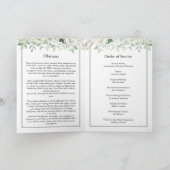 Modèle du programme funéraire floral Rose blanche (Intérieur)