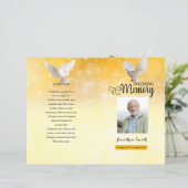 Modèle du programme funéraire Golden & dove (Debout devant)