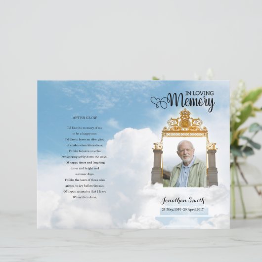 Modèle du programme funéraire Heaven gate (Debout devant)