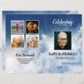 Modèle du programme funéraire Heaven Sky (Devant / Derrière)