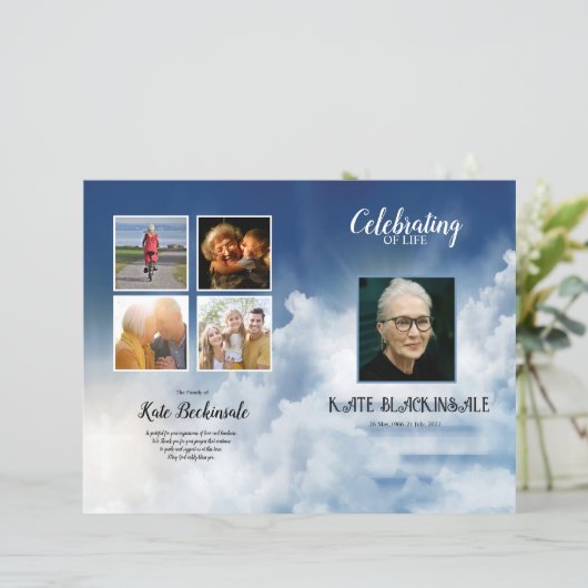 Modèle du programme funéraire Heaven Sky (Debout devant)