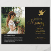 Modèle du programme funéraire imprimable (Devant)