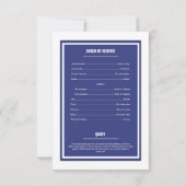 Modèle du programme funéraire imprimable (Dos)