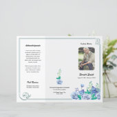 Modèle du programme funéraire imprimable (Debout devant)