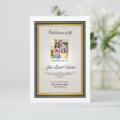 Modèle du programme funéraire imprimable (Debout devant)