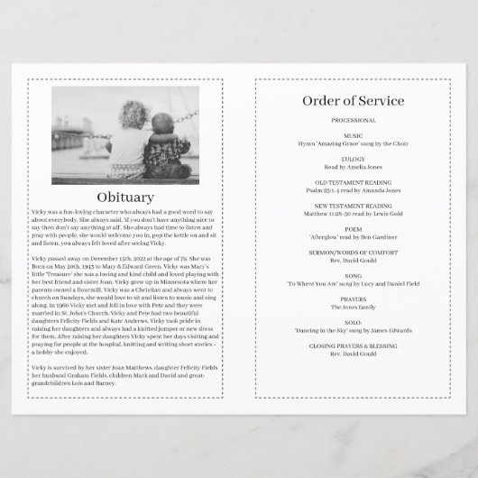 Modèle du programme funéraire orné noir (Dos)