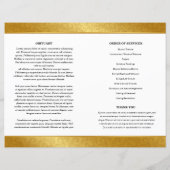 Modèle du Programme funéraire ornemental d'or (Dos)