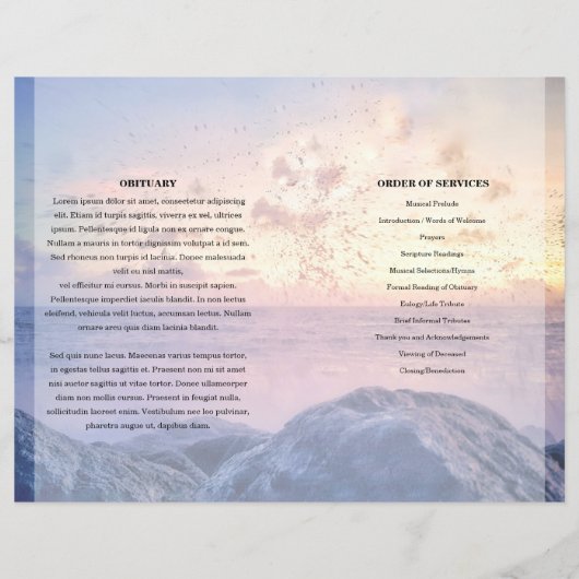 modèle du programme funéraire sky (Dos)