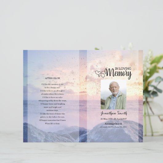 modèle du programme funéraire sky (Debout devant)