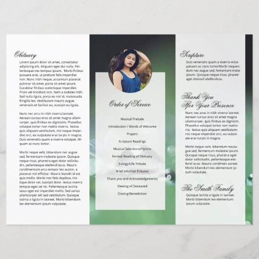 Modèle du programme funéraire triplé (Dos)